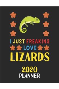 I Just Freaking Love Lizards 2020 Planner