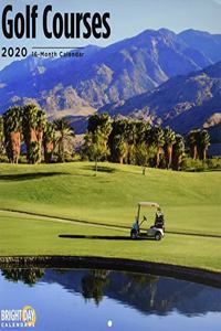 GOLF COURSES WALL CALENDAR 2020