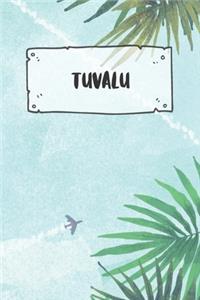 Tuvalu: Ruled Travel Diary Notebook or Journey Journal - Lined Trip Pocketbook for Men and Women with Lines