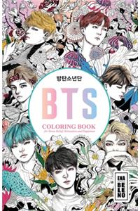 BTS Coloring Book for Stress Relief, Relaxation and Happiness