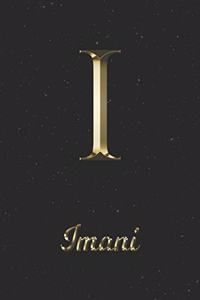 Imani: 1 Year Daily Planner (12 Months) - Yellow Gold Effect Letter I Initial First Name - 2020 - 2021 - 365 Pages for Planning - January 20 - December 20 