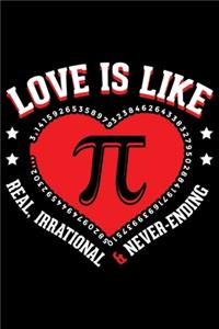 Love Is Like Real Irrational & Never-Ending
