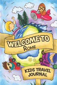 Welcome to Rome Kids Travel Journal