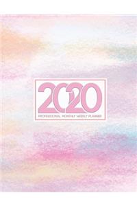 2020 Professional Monthly Weekly Planner