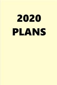 2020 Weekly Planner 2020 Plans Cream White Color 134 Pages