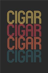 Vintage Cigar Notebook - Retro Cigar Lover Journal - Cigar Lover Gift - Smoking Diary