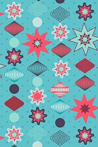 Merry Christmas Cute Snowflakes Decorations Notebook