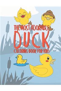 The Most Adorable Duck Coloring Book For Kids