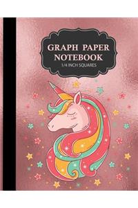 Graph Paper Notebook 1/4 Inch Squares