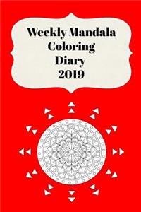 Weekly Mandala Coloring Diary 2019
