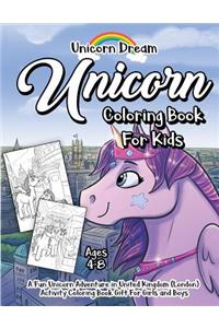 Unicorn Coloring Book for Kids Ages 4-8