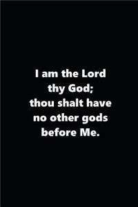 2019 Weekly Planner Religious Theme 1st Commandment Traditional Black White