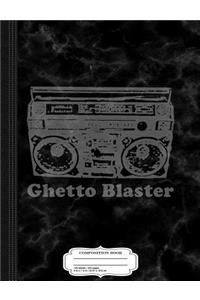 Vintage Ghetto Blaster Boombox Composition Notebook