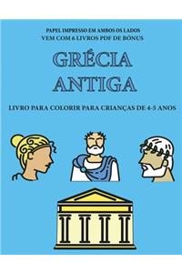 Livro para colorir para crianças de 4-5 anos (Grécia Antiga)