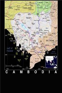 Modern Day Color Map of Cambodia Journal