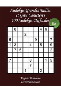 Sudokus Grandes Tailles et Gros Caractères - Niveau Difficile - N°8