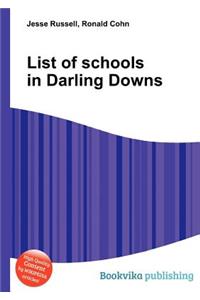 List of Schools in Darling Downs