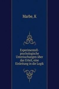 EXPERIMENTELL-PSYCHOLOGISCHE UNTERSUCHU