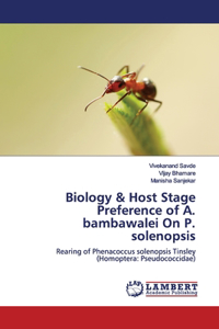 Biology & Host Stage Preference of A. bambawalei On P. solenopsis