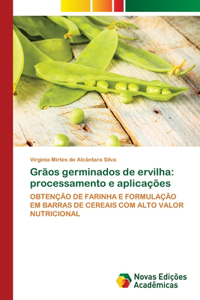 Grãos germinados de ervilha