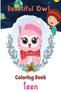 Beautiful owl Coloring Book teen