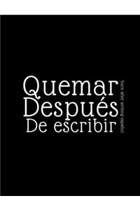burn after writing español
