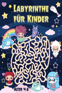 Labyrinthe für Kinder, Alter 4-8