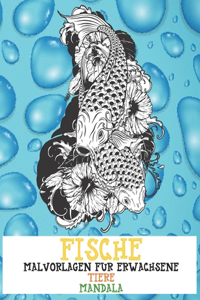 Malvorlagen für Erwachsene - Mandala - Tiere - Fische