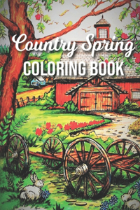 Country Spring Coloring Book