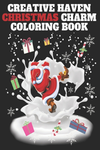 creative haven christmas charm coloring book