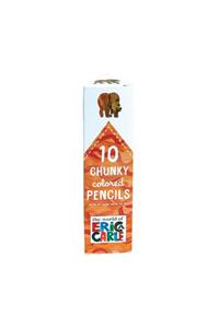 10 Chunky Colored Pencils