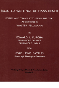 Selected Writings of Hans Denck