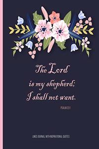 Lined Journal with Inspirational Quotes