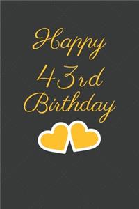 Happy 43rd Birthday