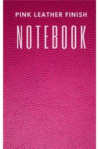 Pink Leather Finish Notebook