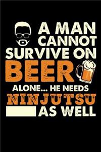 A Man Cannot Survive On Beer Alone He Needs Ninjutsu As Well