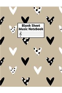 Blank Sheet Music Notebook
