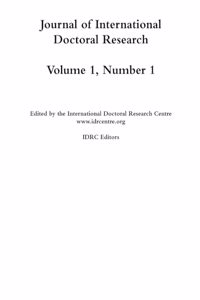 JIDR Vol 1 Number 1