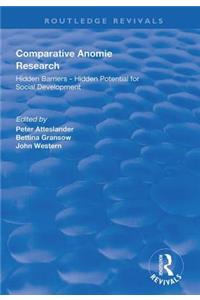 Comparative Anomie Research