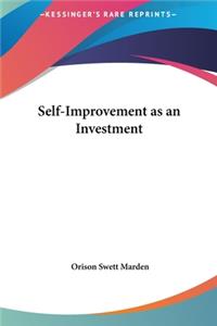 Self-Improvement as an Investment