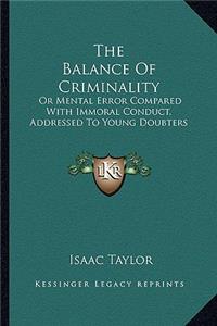 Balance Of Criminality