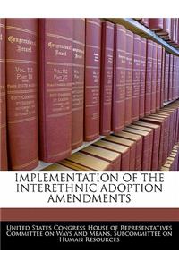 Implementation of the Interethnic Adoption Amendments