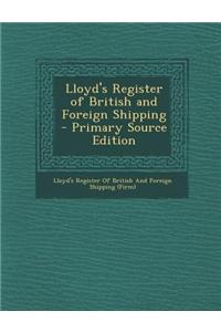 Lloyd's Register of British and Foreign Shipping