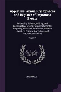 Appletons' Annual Cyclopaedia and Register of Important Events