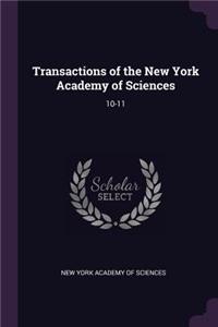 Transactions of the New York Academy of Sciences