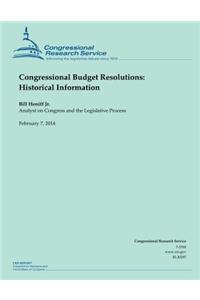 Congressional Budget Resolutions