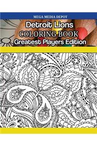 Detroit Lions Coloring Book Greatest Players Edition