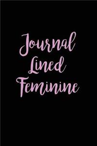 Journal Lined Feminine