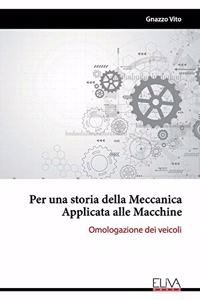 Per una storia della Meccanica Applicata alle Macchine