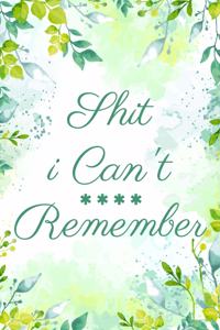 Shit I Can't Remember